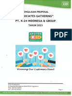 Sponsorship Proposal untuk Associates Gathering PT K-24 Indonesia