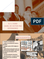 DS 21060 liberaliza la economía boliviana