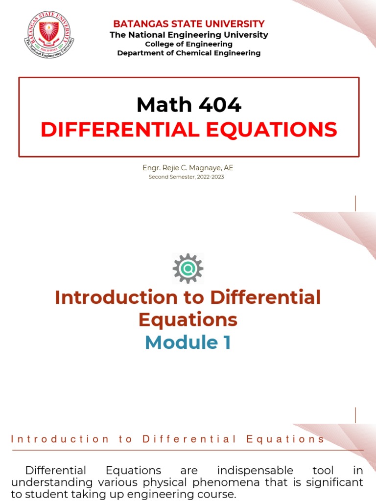 De 1 Pdf Pdf Differential Equations Ordinary Differential Equation