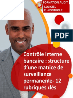 Guide L Controle Interne Bancaire - La Structure D'une Matrice de Surveillance Permanente - 12 Rubriques Cles v3