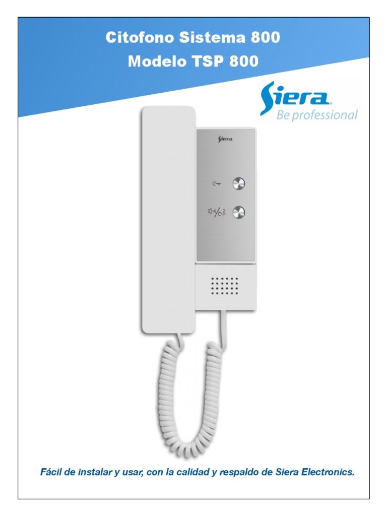 TSP 800 Descripcion PDF