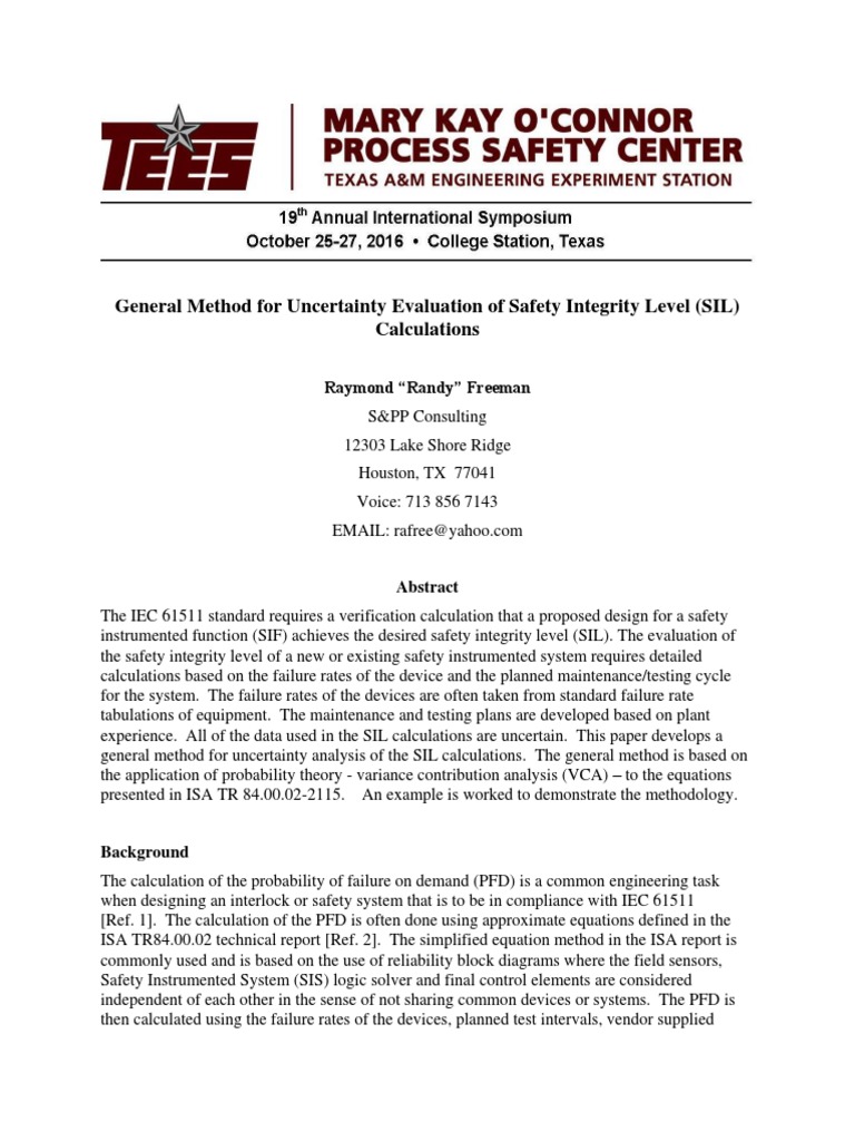 Freeman, Randy | PDF | Sensitivity Analysis | Variance