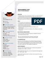 CV - Mohammad Asif PDF