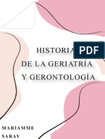 Historia de La Geronto-Geriatría - Mariammesaray