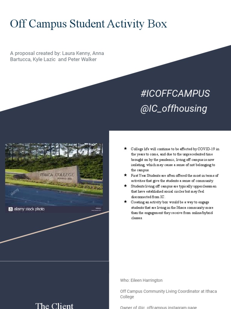 Off-Campus Student Activity Box Proposal | PDF