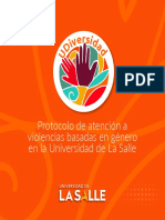 Protocolo de Atención A Violencias Basadas en Género en La Universidad de La Salle
