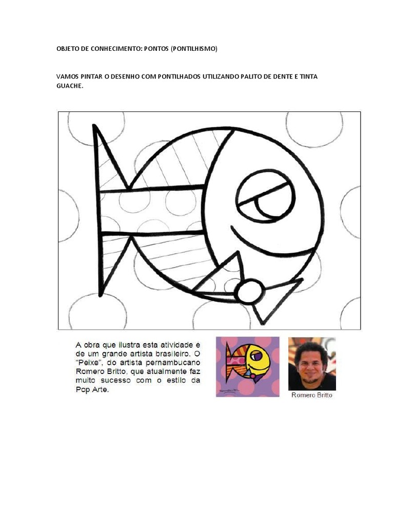 Atividade Pontilhismo Obra | PDF | Casa e Jardim