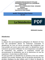 Ptoduction D'eau Potable - La Désinfection - pptx20120M1GPE Partie 5 - 2