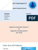 Applicant Evaluation SYSTEM