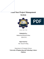 Final Year Project Management System