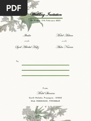 Wedding Invitation