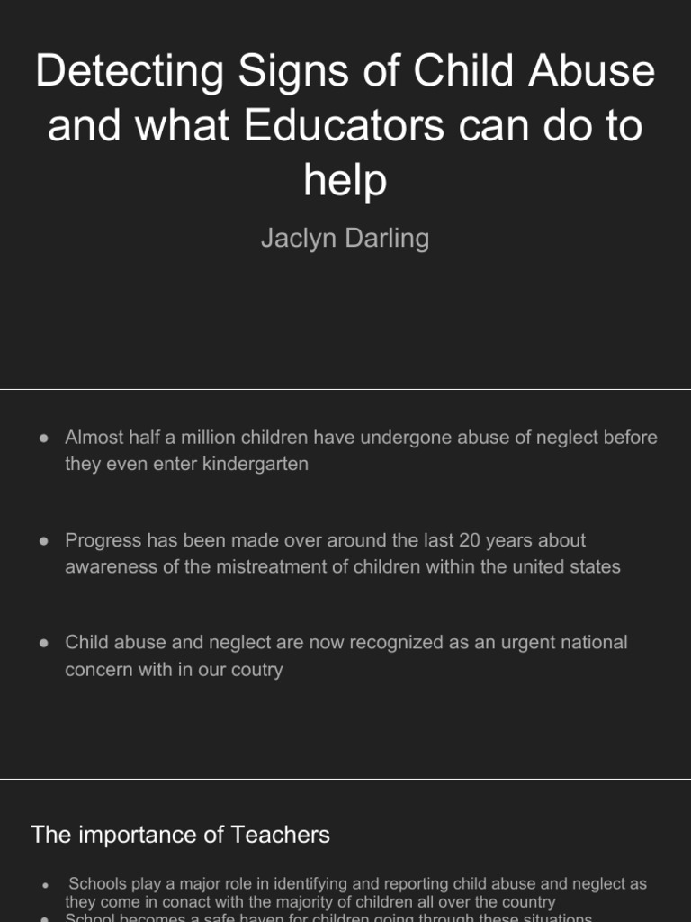 Signs of Child Abuse for Educators | PDF | Child Abuse | Teachers