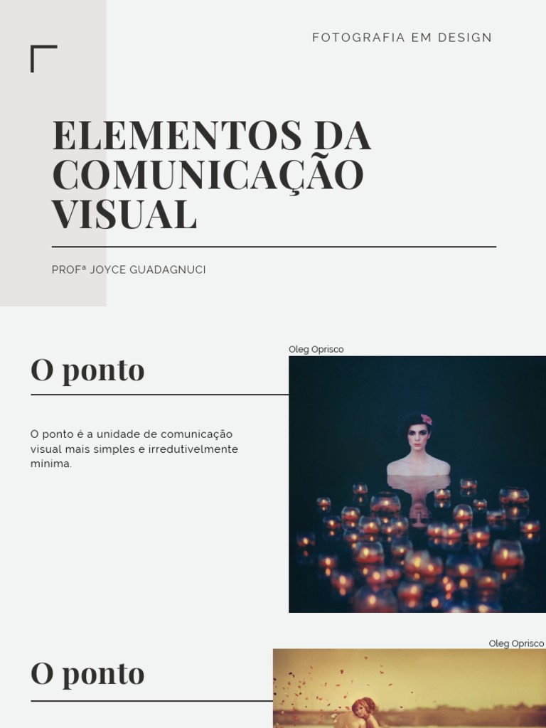 Elementos Da Comunicação Visual Fotografia em Design | PDF | Cor | Emoções