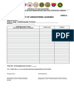 Tab F - IACCRVS Resolution No. 3 S 2023 - Annex A - List of Unregistered Learners by School - Edited 1 1