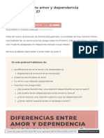 Somosestupendas Com Diferencias Entre Amor y Dependencia Emo PDF