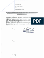 Acta de Conformidad, Declaracion de Testigo Mario Victor