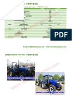 Luzhong Farm Tractor Specs - Models LZ1204 and LZ1304
