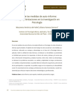 El Uso de Las Medidas de Auto-Informe PDF