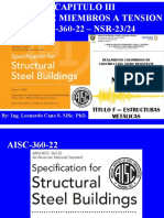 Diseno de Miembros A Tension - 1 - Aisc-360-22 - NSR-23 PDF