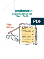 Cuestionario Diferenciar TDAH y AACC