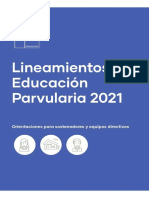 Lineamientos Educación Parvularia 2021 PDF
