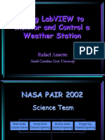 Using Labview To Monitor and Control A Weather Station