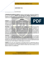 Derecho de Peticion Barrio Alcaravan PDF