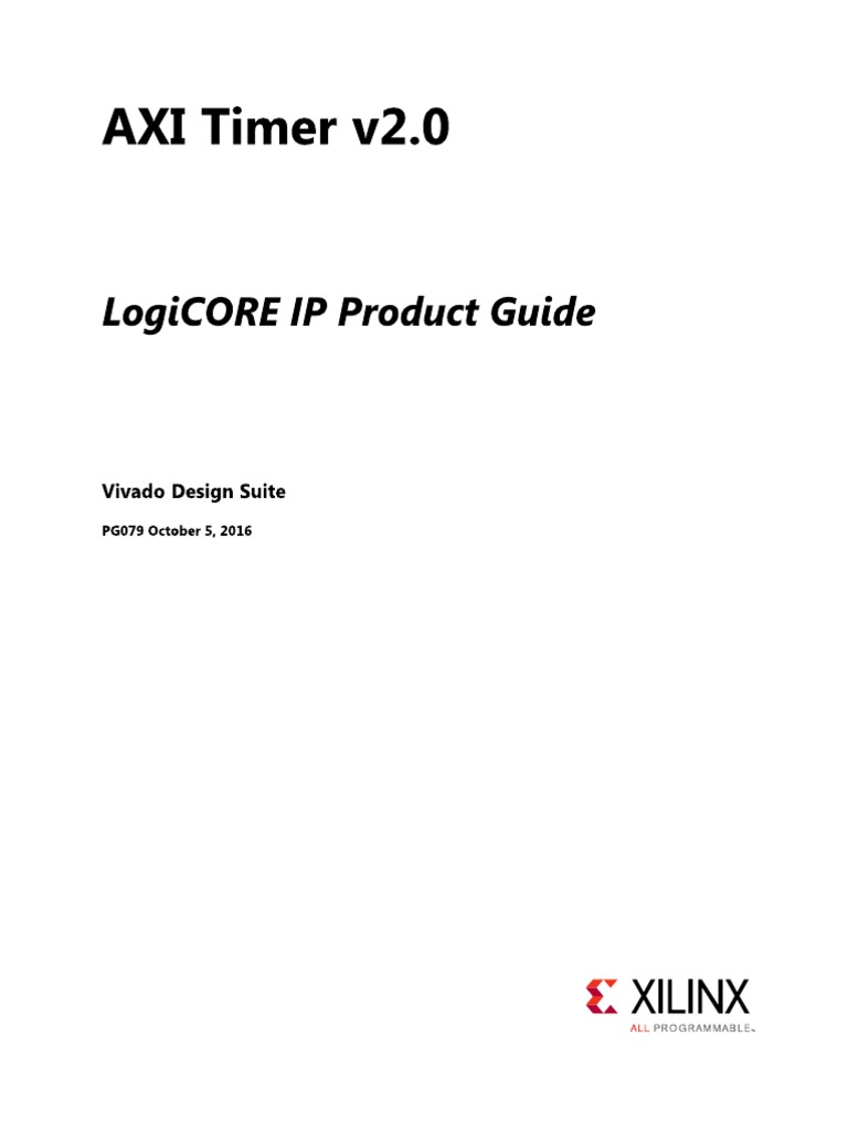 AXI Timer Datasheet PDF
