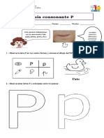 Guía Consonante P