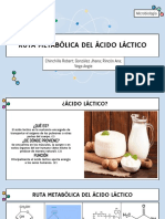 Ruta Metabólica Del Ácido Láctico PDF