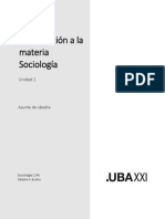 1sociología A - Introducción A La Materia Sociología Sesión 1 - 1c 2023