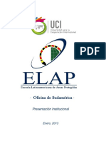 Presentación ELAP Sudamerica 2013