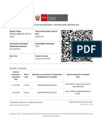 Certificado de Vacunación / Vaccination Certificate: Nombre / Name Fecha de Nacimiento / Date of Birth