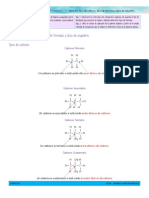 Tema 3.3 Tipos de Carbono, Itpos de Fórmulas y Tipos de Esqueleto