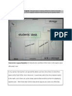 Edu 201 Assignment 2 Classroom Layout