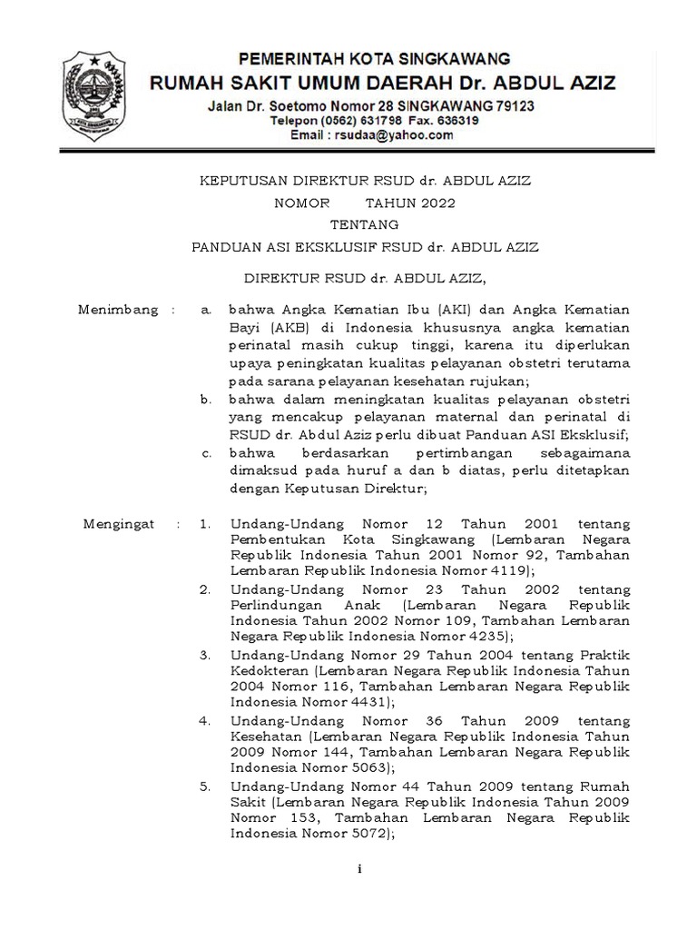 Panduan Lengkap Untuk Pemberian Asi Eksklusif Di Rumah Sakit Pdf