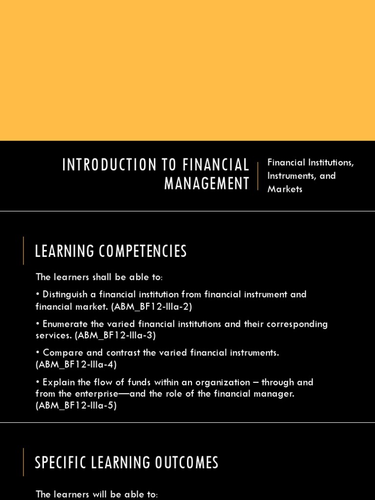Financial Institutions and Markets Overview | PDF | Banks | Financial ...