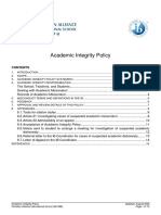 CAIS IB Academic Integrity Policy PDF