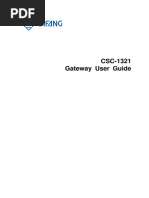 CSC-1321 Gateway User Guide