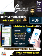 12th April 2022 Current Affairs by Kapil Kathpal