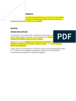 Problemas económicos en educación por COVID-19