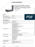 Ficha de Medidor de Energia - EasyLogic PM2000 Series - METSEPM2230