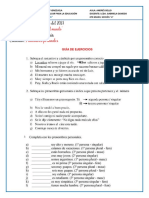 Guia de Lenguaje Ejercicios Pronombres PDF