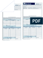 Sample Deposit Slip