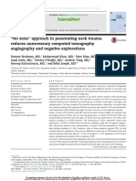 "No Zone" Approach in Penetrating Neck Trauma Reduces Unnecessary Computed Tomography Angiography and Negative Explorations