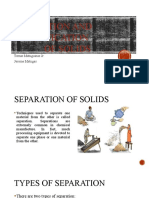 Separation of Solid