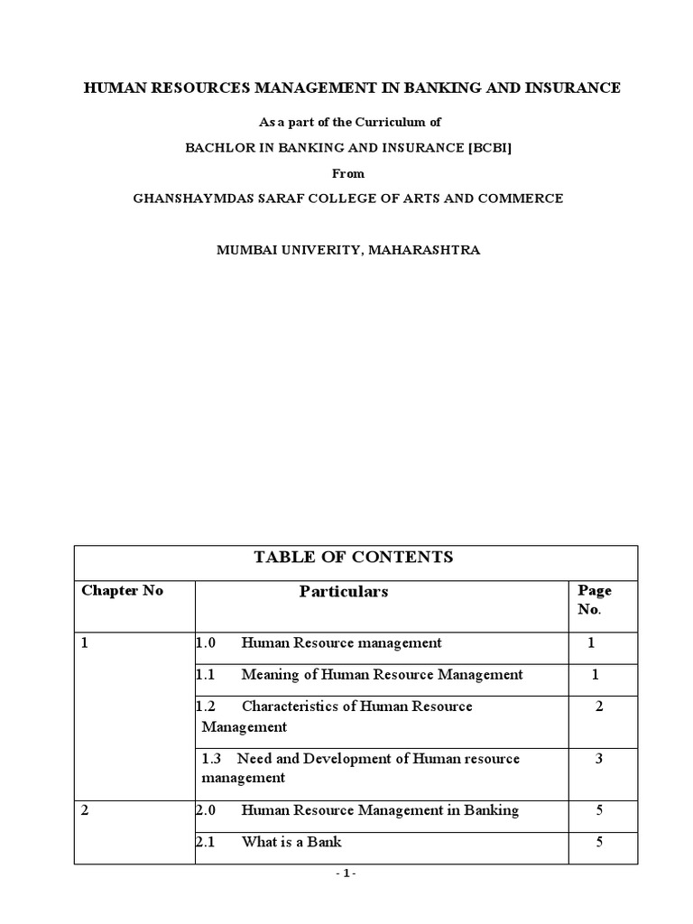HRM Practices in Banking Sector | PDF | Human Resource Management ...