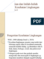 Pengertian Dan Istilah-Istilah Dalam Kesehatan Lingkungan