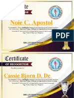 Certificate For Extempore