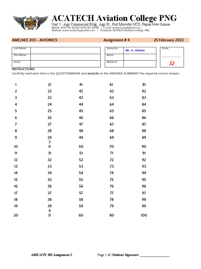 Avionics Assignment for ACATECH PNG | PDF | Gyroscope | Airspeed